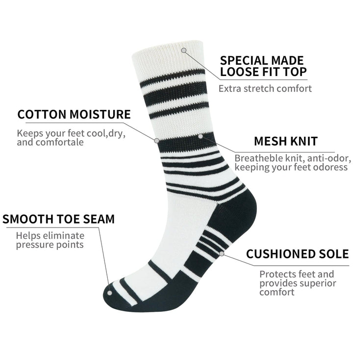 BAMSocks.com - Diabetic & Compression Socks Diabetic Socks - Striped