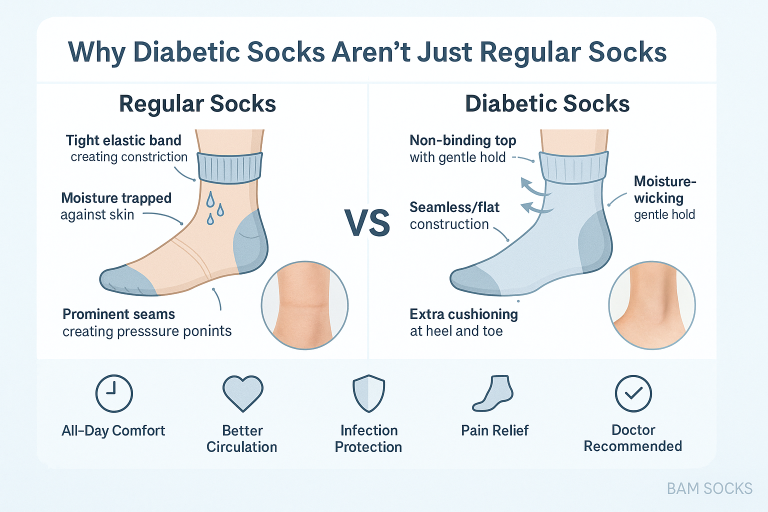 Why Diabetic Socks Aren't Just Regular Socks (And Why That Matters)