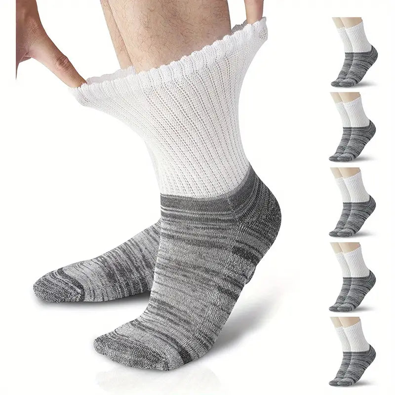 Bamboo Diabetic Cushioned Ankle Socks - 4 Pairs