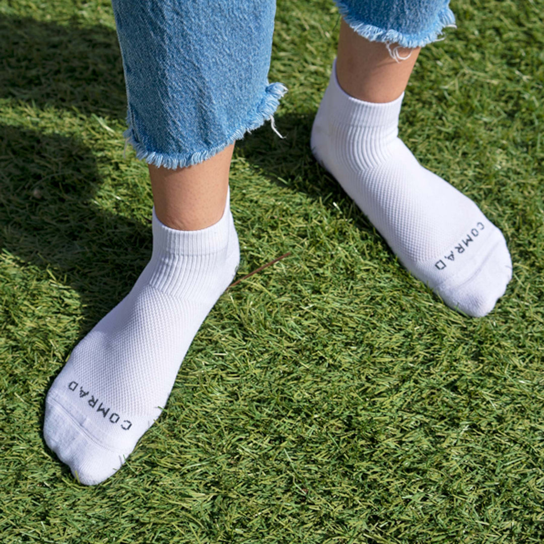 Ankle Compression Socks - White