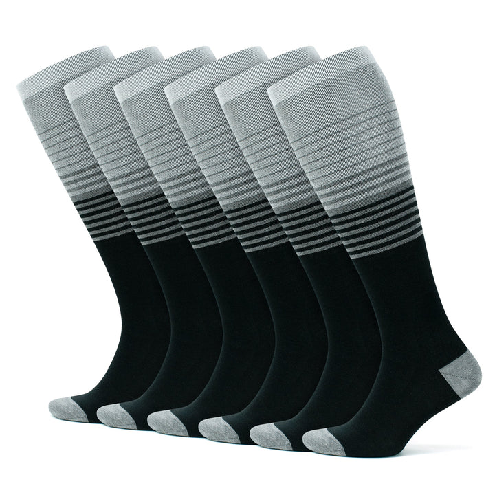 15-20 mmHg Knee High Bamboo Compression Socks for Men &amp; Women - No Cushion