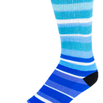 Blues Stripes Diabetic Socks