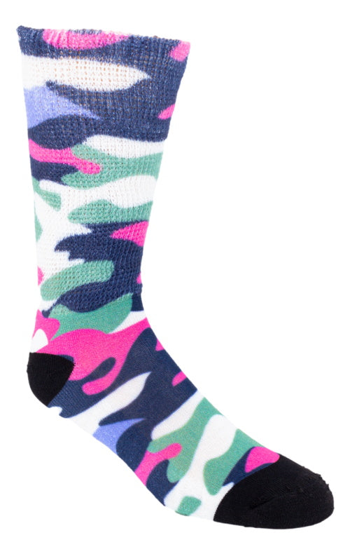 Colorful Camo Diabetic Socks