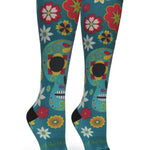 Calavera Teal - (Standard & Extra Wide)
