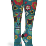 Calavera Teal - (Standard & Extra Wide)