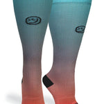 Ombré Peach Aqua - (Standard & Extra Wide)