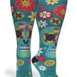 Calavera Teal - (Standard & Extra Wide)