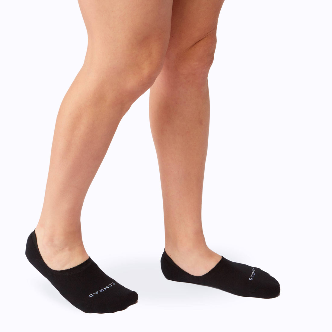 Combed Cotton No Show Socks - Black