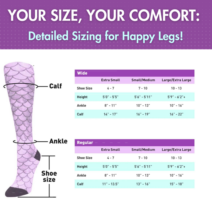 Ombré Peach Aqua - (Standard & Extra Wide)