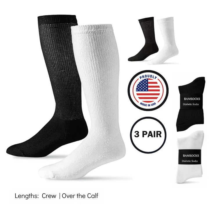 Bamsocks® Diabetic Socks - 3 Pair