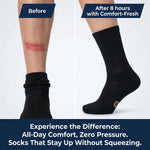 Bamboo Diabetic Crew Socks, Multi-Pack