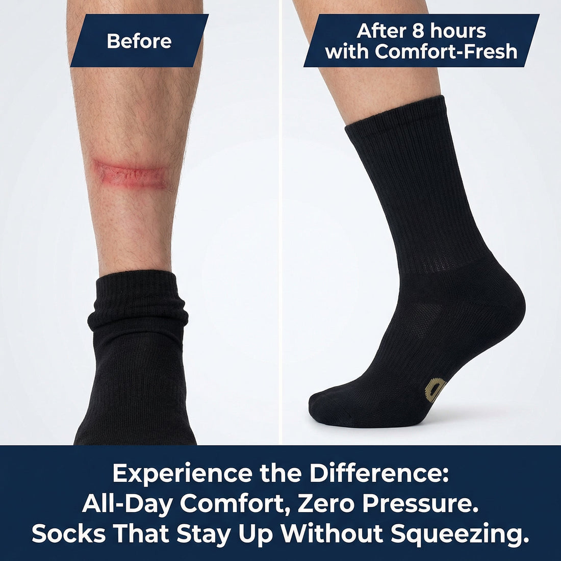 Bamboo Diabetic Crew Socks, Multi-Pack