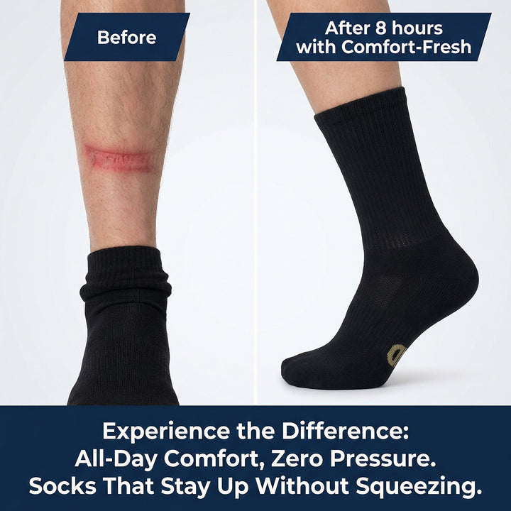 Bamboo Diabetic Crew Socks, Multi-Pack