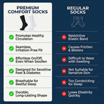 Bamboo Diabetic Crew Socks, Multi-Pack