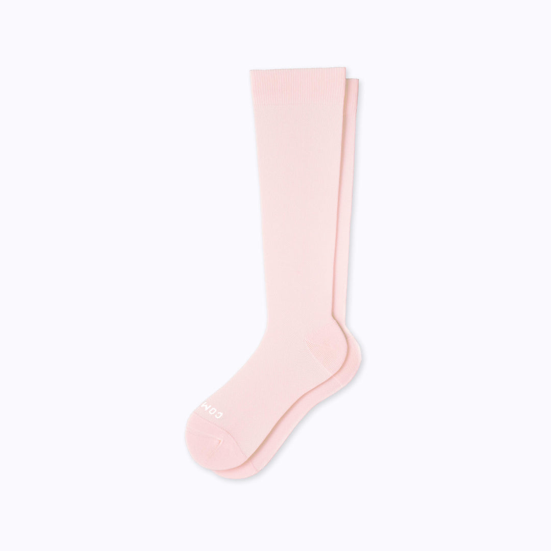 Knee-High Compression Socks – Solid Rose