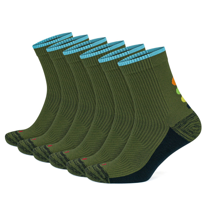 15-20 mmHg Quarter Compression Running Socks for Men and Women