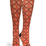 Orange Plaid - (Standard & Extra Wide)