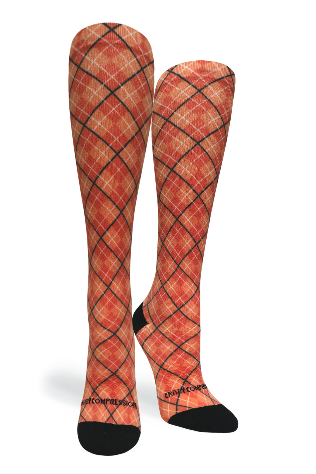 Orange Plaid - (Standard &amp; Extra Wide)