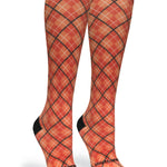 Orange Plaid - (Standard & Extra Wide)