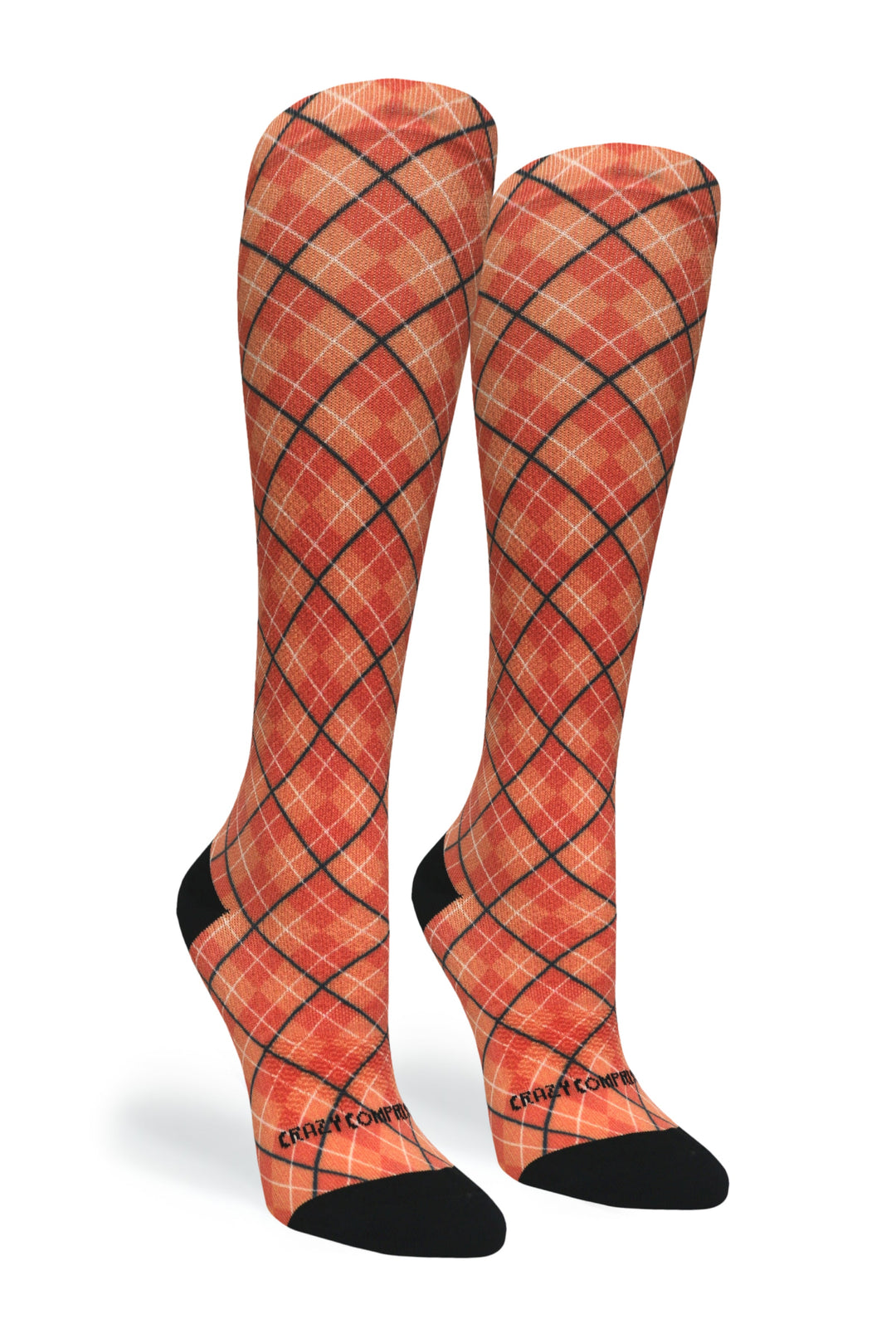 Orange Plaid - (Standard &amp; Extra Wide)