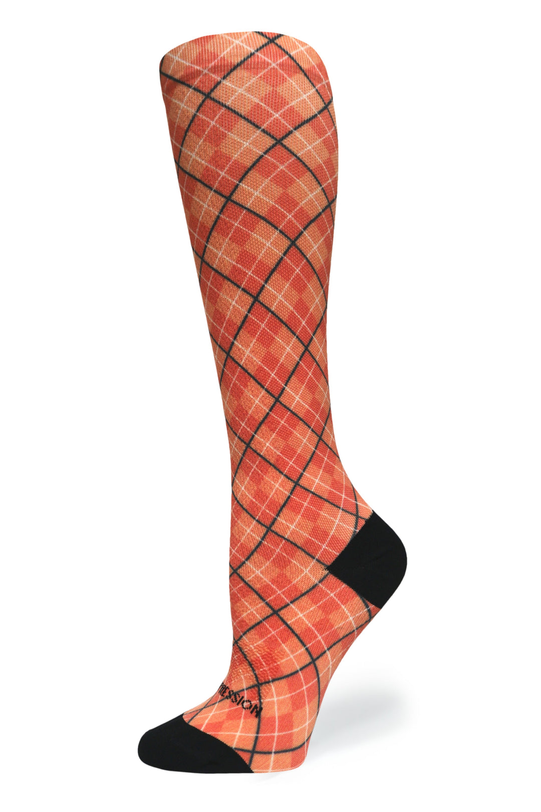 Orange Plaid - (Standard &amp; Extra Wide)