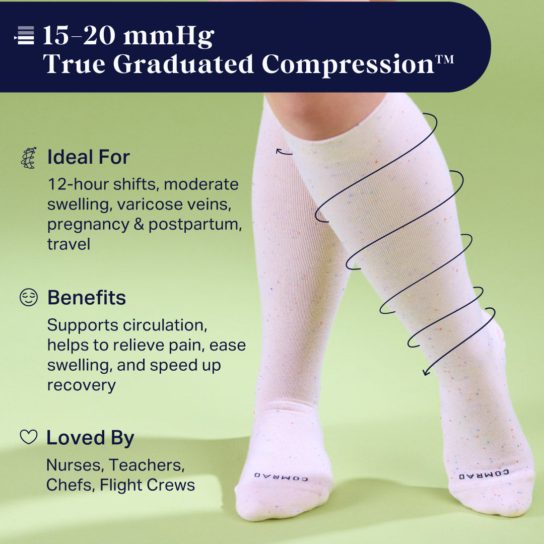 Recycled Cotton Compression Socks – Galaxy