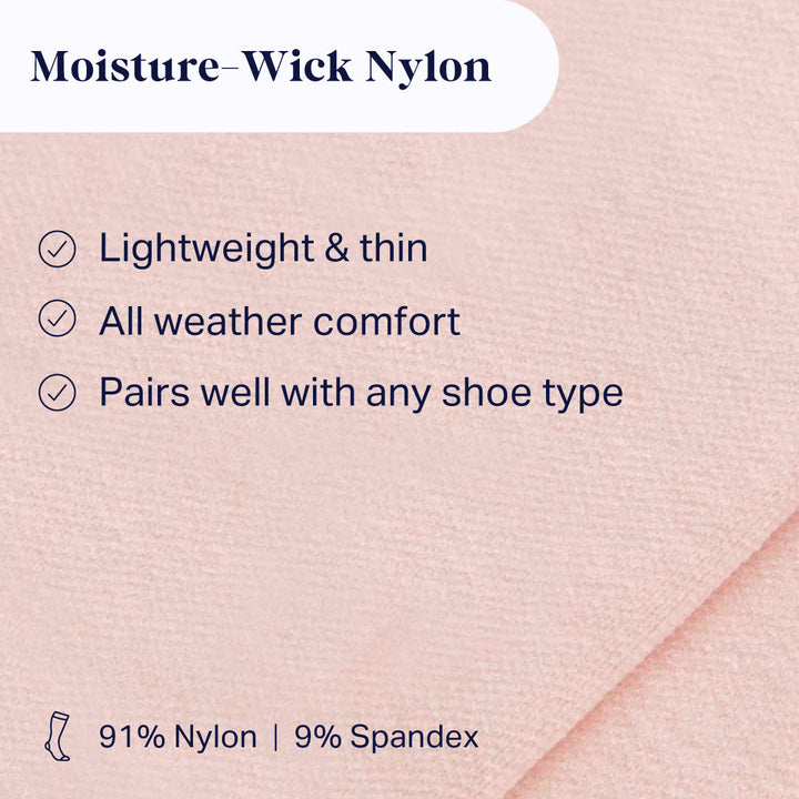 Knee-High Compression Socks – Solid Rose