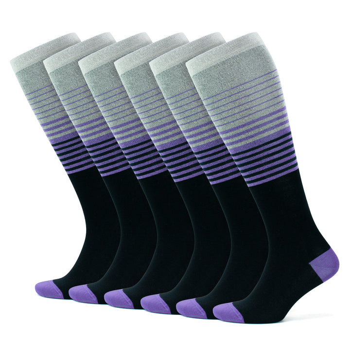 15-20 mmHg Knee High Bamboo Compression Socks for Men &amp; Women - No Cushion