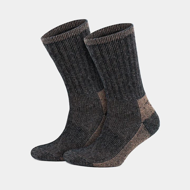 Thermal Warm Terry Lined Alpaca Hiking Boot Socks for Men &amp; Women - Optic Effect