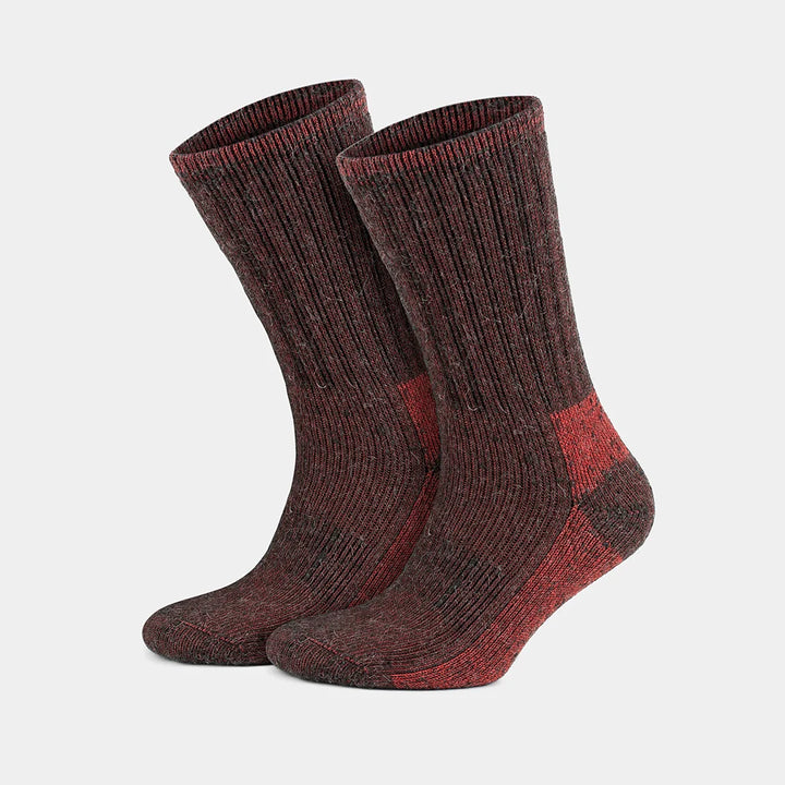 Thermal Warm Terry Lined Alpaca Hiking Boot Socks for Men &amp; Women - Optic Effect