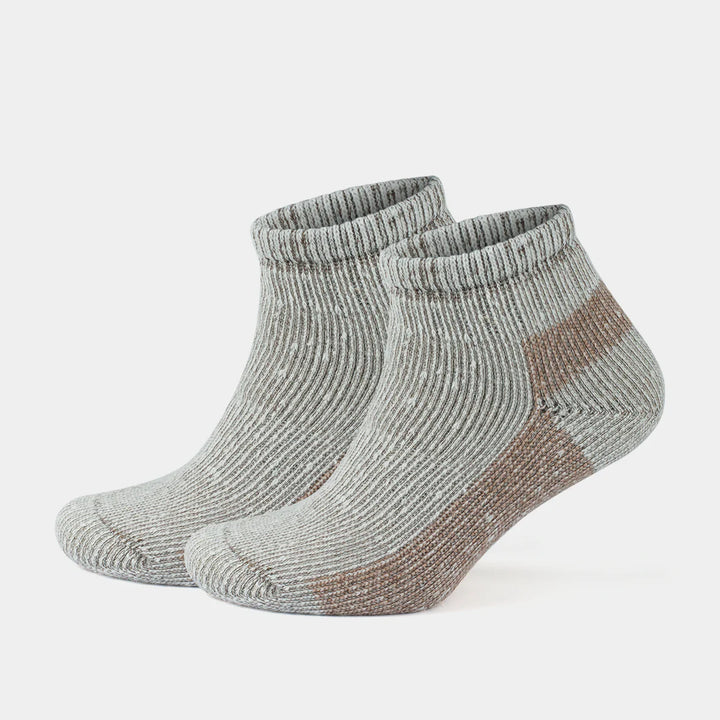 Alpaca Wool Thermal Full Terry Low Cut Socks for Men &amp; Women - Optic Effect