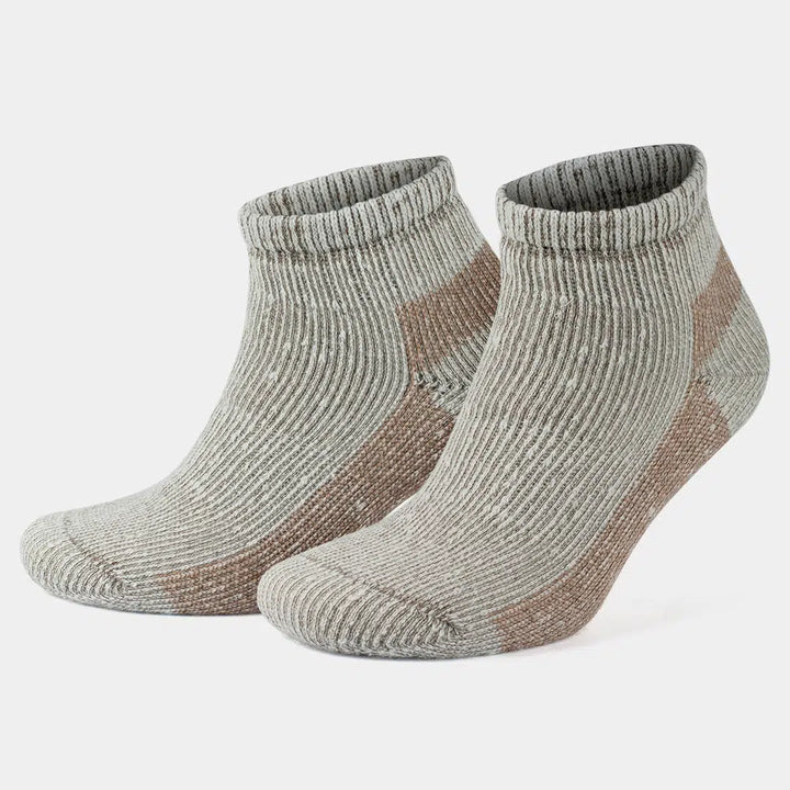Alpaca Wool Thermal Full Terry Low Cut Socks for Men &amp; Women - Optic Effect
