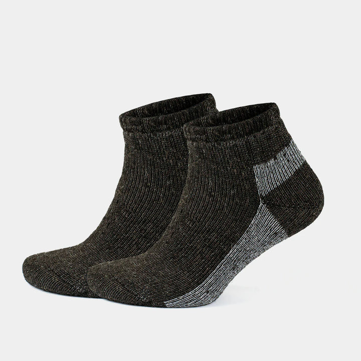Alpaca Wool Thermal Full Terry Low Cut Socks for Men &amp; Women - Optic Effect