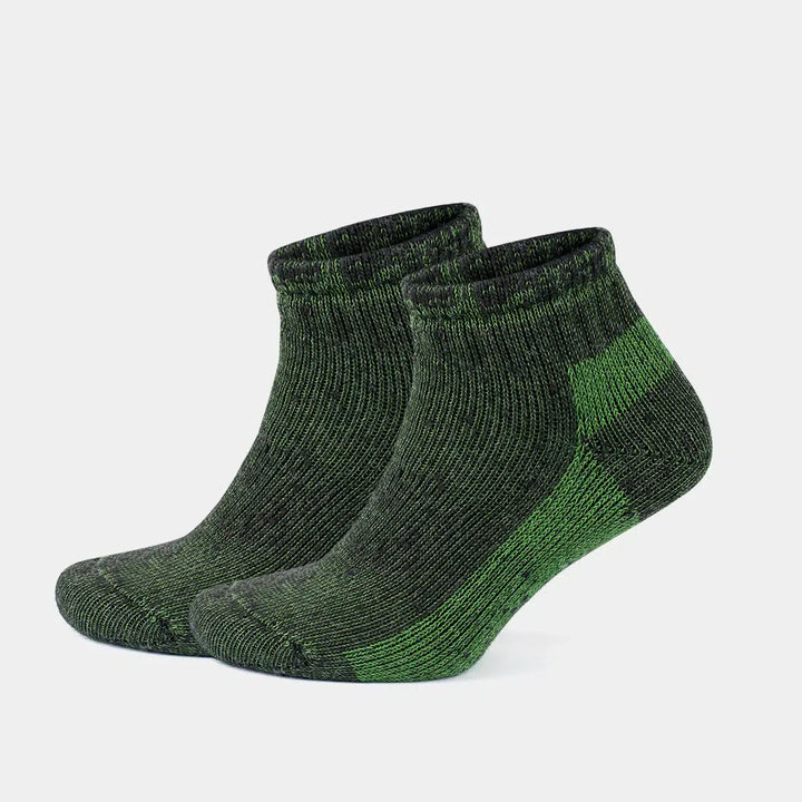 Alpaca Wool Thermal Full Terry Low Cut Socks for Men &amp; Women - Optic Effect