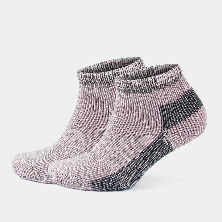 Alpaca Wool Thermal Full Terry Low Cut Socks for Men &amp; Women - Optic Effect