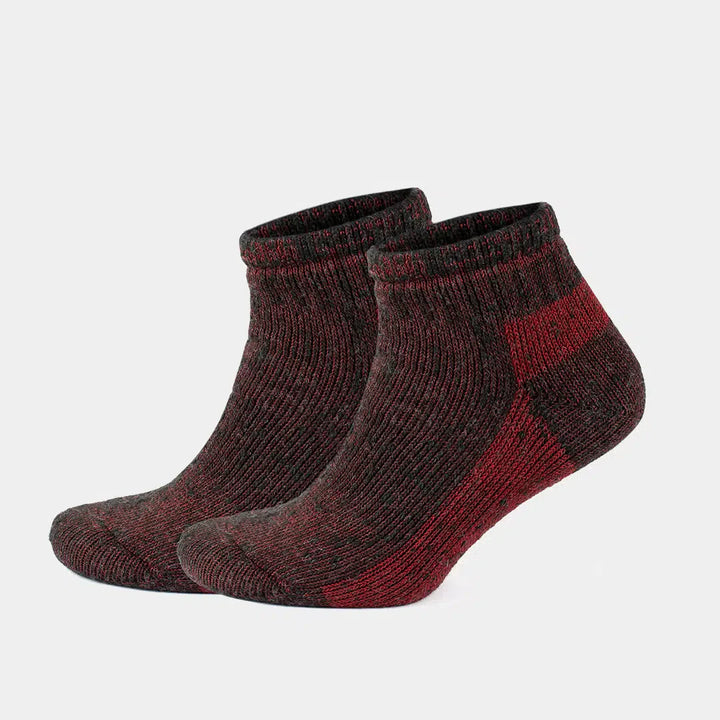 Alpaca Wool Thermal Full Terry Low Cut Socks for Men &amp; Women - Optic Effect