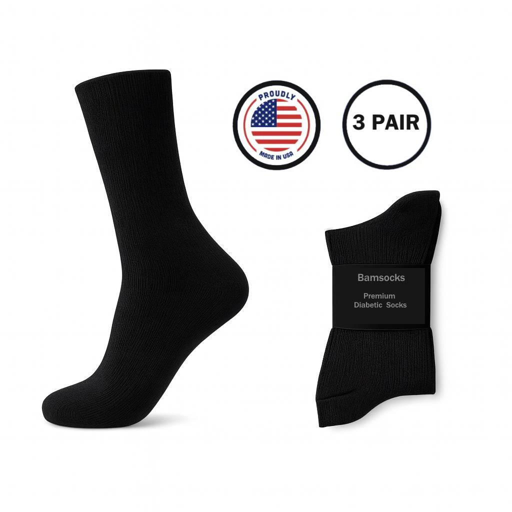 Bamsocks® Diabetic Socks - 3 Pair
