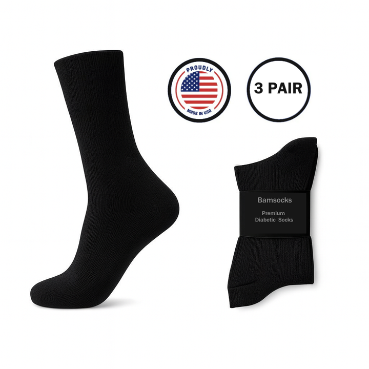 Bamsocks® Diabetic Socks - 3 Pair