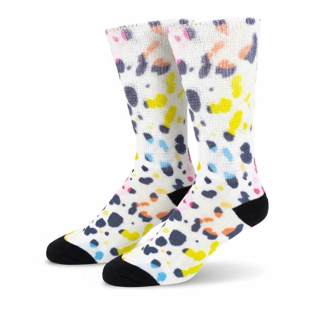 Funky Animal Circles Diabetic Socks