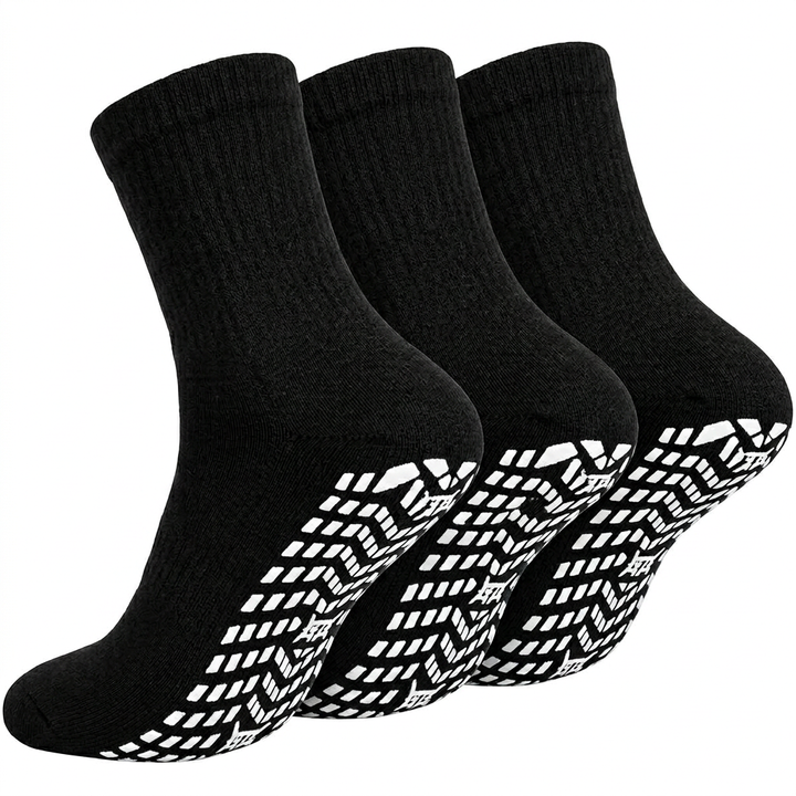 Non-Slip Grip Diabetic Socks — 3-Pair Pack