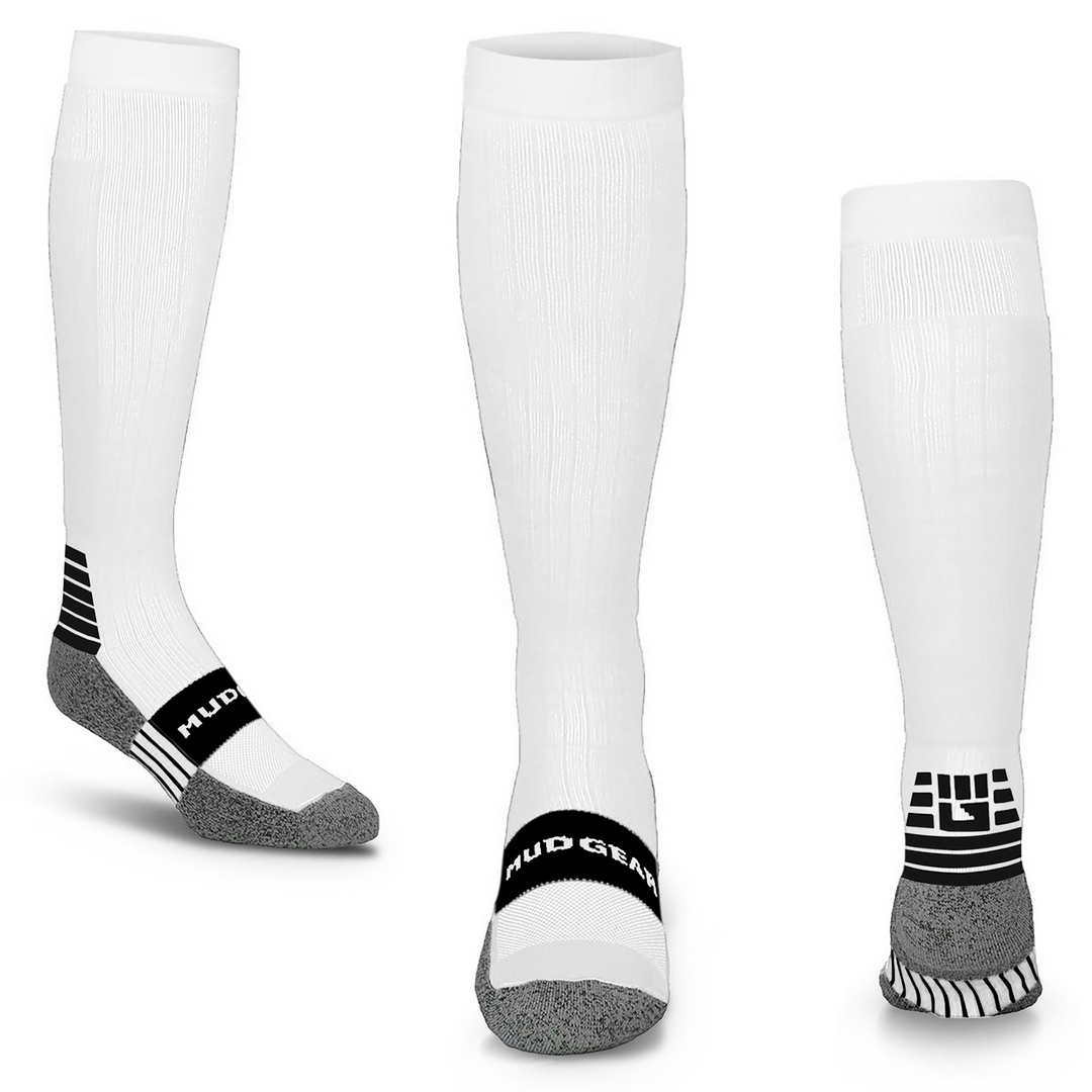 Tall Compression Socks [White]