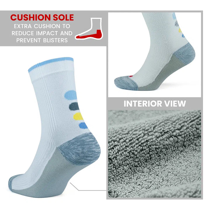 15-20 mmHg Quarter Compression Running Socks for Men and Women