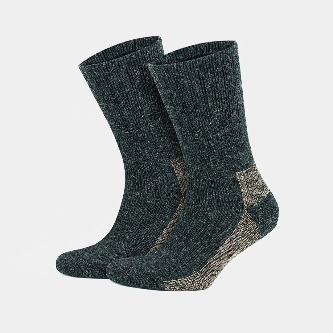 Thermal Warm Terry Lined Alpaca Hiking Boot Socks for Men &amp; Women