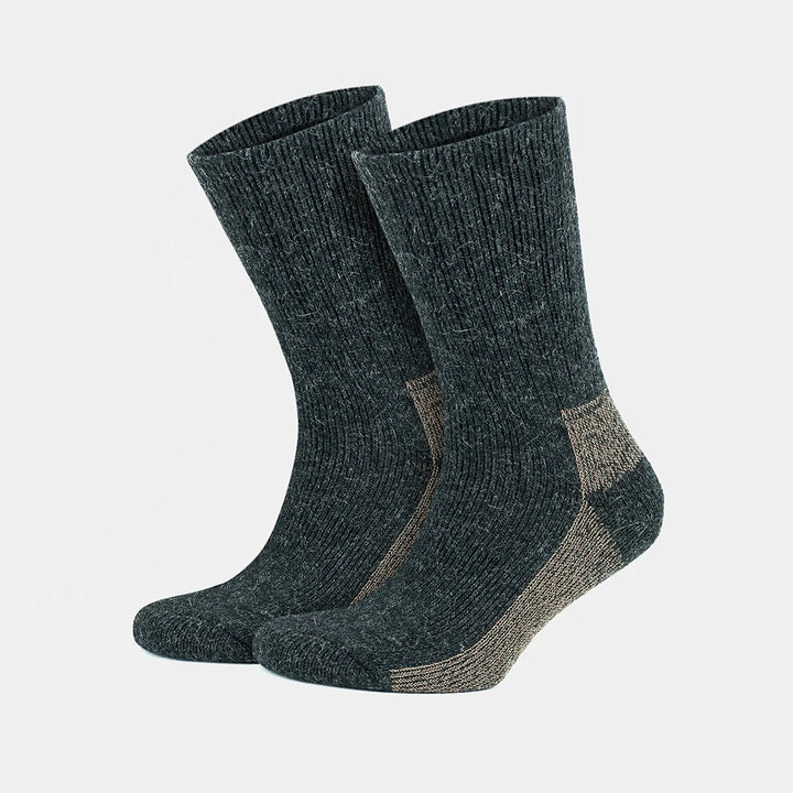 Thermal Warm Terry Lined Alpaca Hiking Boot Socks for Men &amp; Women