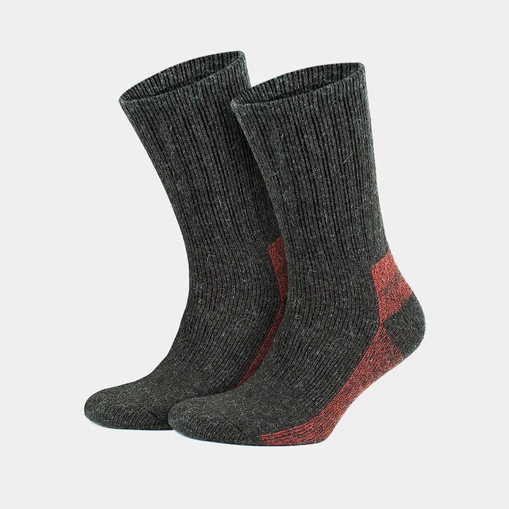 Thermal Warm Terry Lined Alpaca Hiking Boot Socks for Men &amp; Women