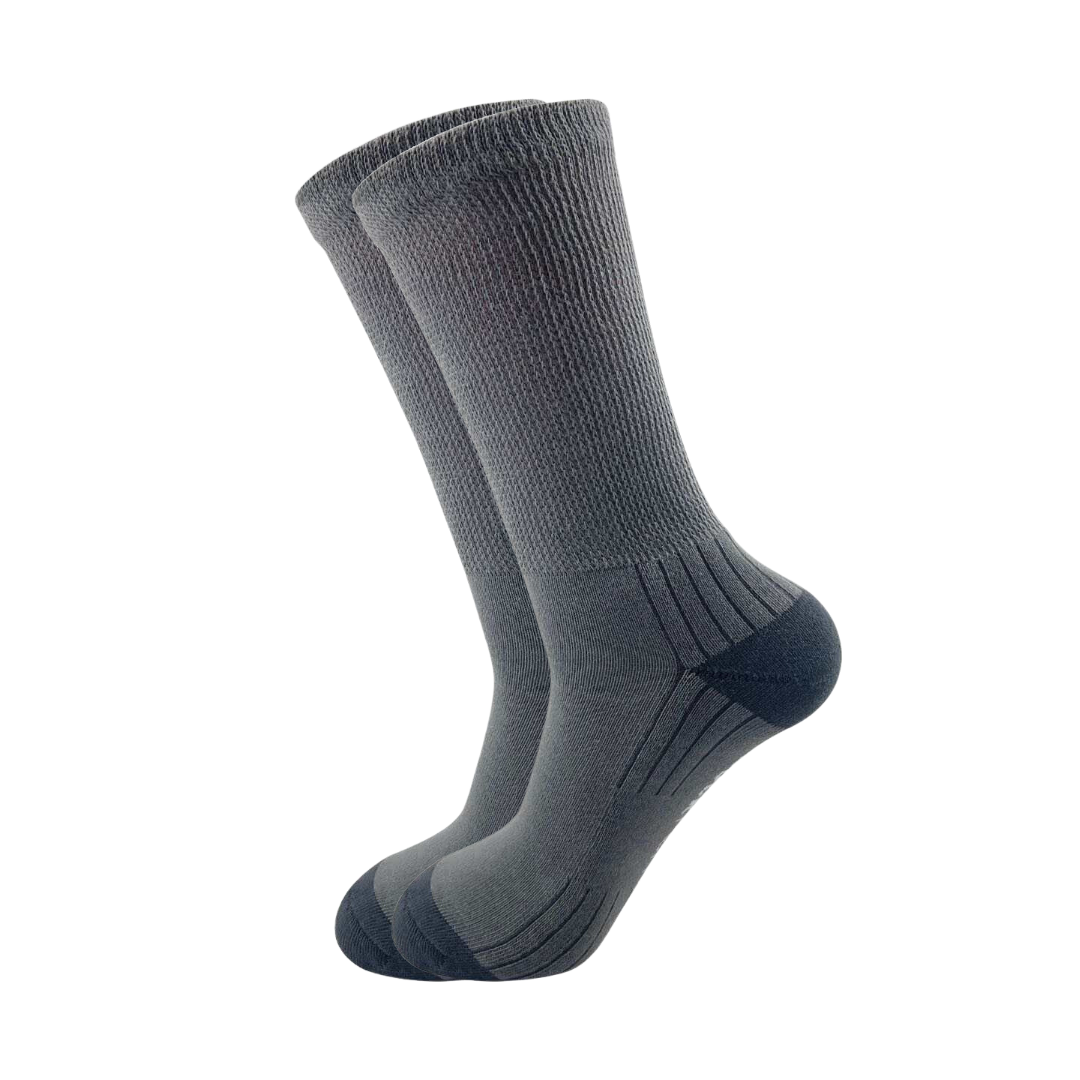 Sock Perfect ActiveLife Diabetic Crew Socks – Stylish Non-Binding Socks with Cushioning