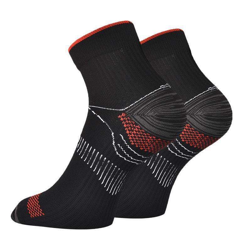 BAMSocks.com - Premium Luxury Socks Compression Socks Small | Medium / 1 Pair / Black & Red BAM! Unisex Foot Compression Anti-Fatigue Socks