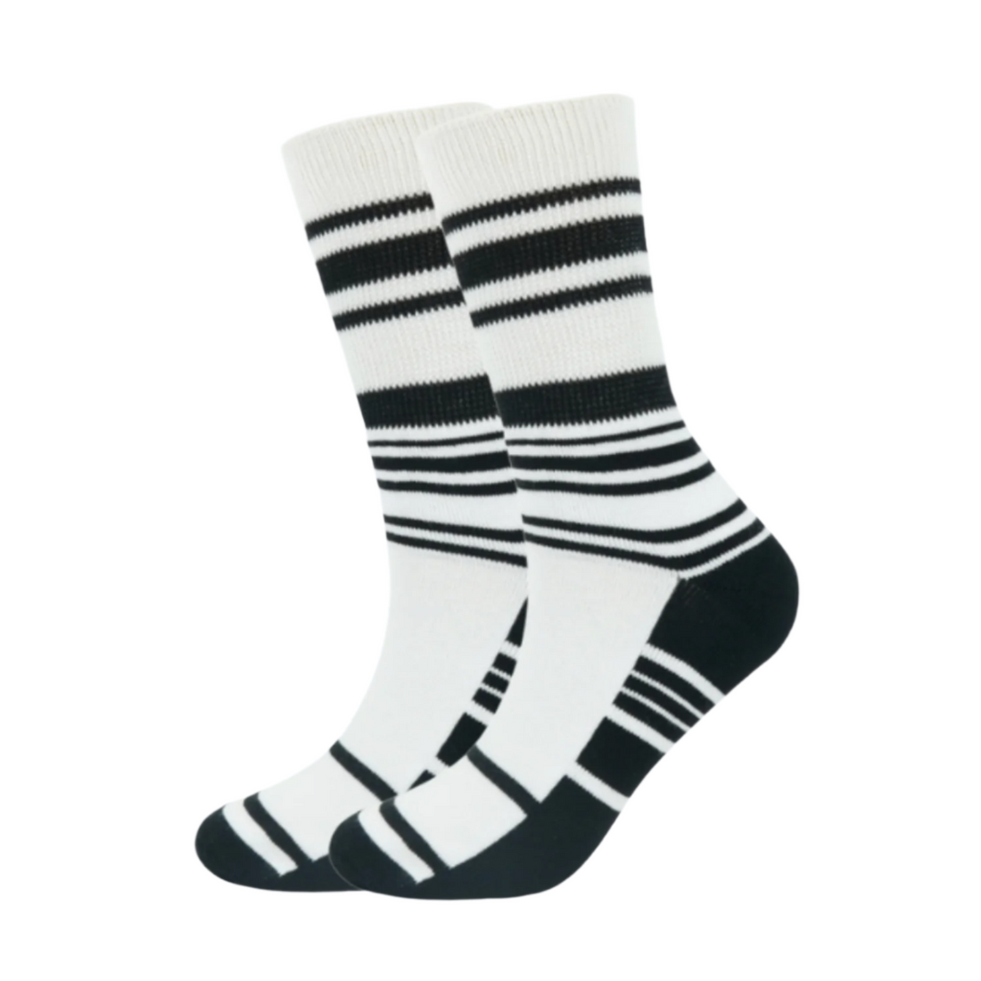 Sock Perfect ActiveLife Diabetic Crew Socks – Stylish Non-Binding Socks with Cushioning