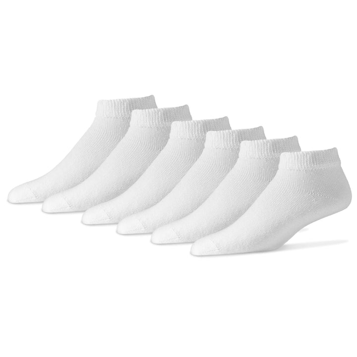 Physician's Choice Diabetic Socks Large / Low Cut / White Diabetic Socks (12 Pairs)