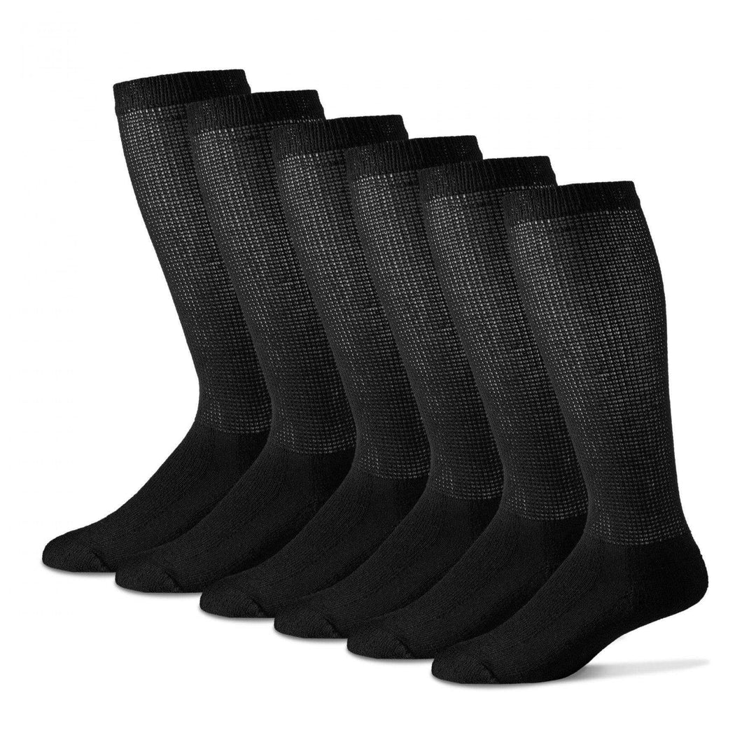 Physician's Choice Diabetic Socks Large / Over the Calf / Black Diabetic Socks (12 Pairs)